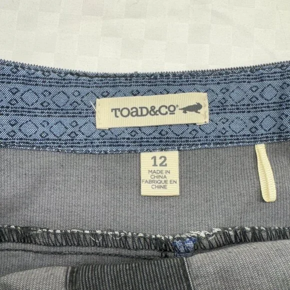 Toad&Co Mindy Button Front Skirt in Iron Throne Grey Corduroy - Picture 5 of 12